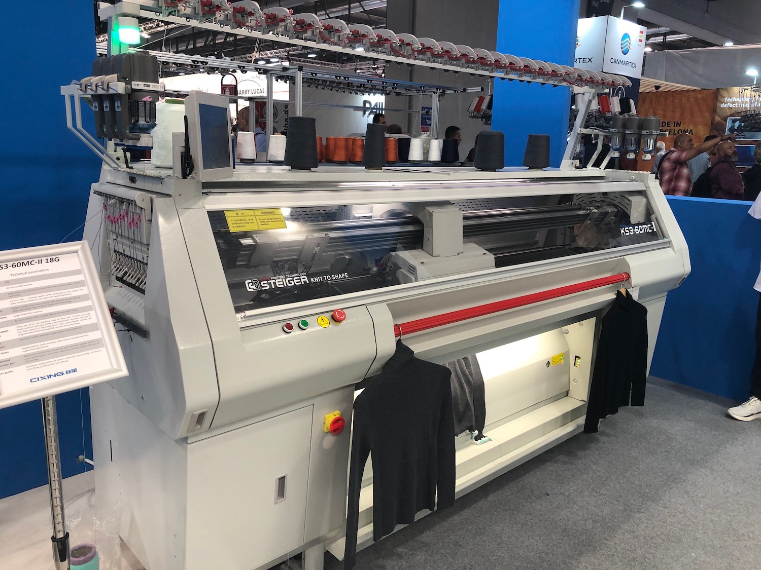 Steiger launches four needlebed flat knitting machine